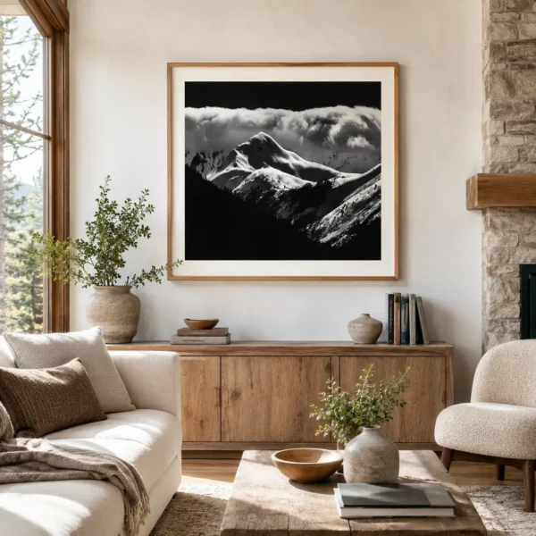 Alaska Mountain Cloud Poster, Brett Weston 1973 Photography Print