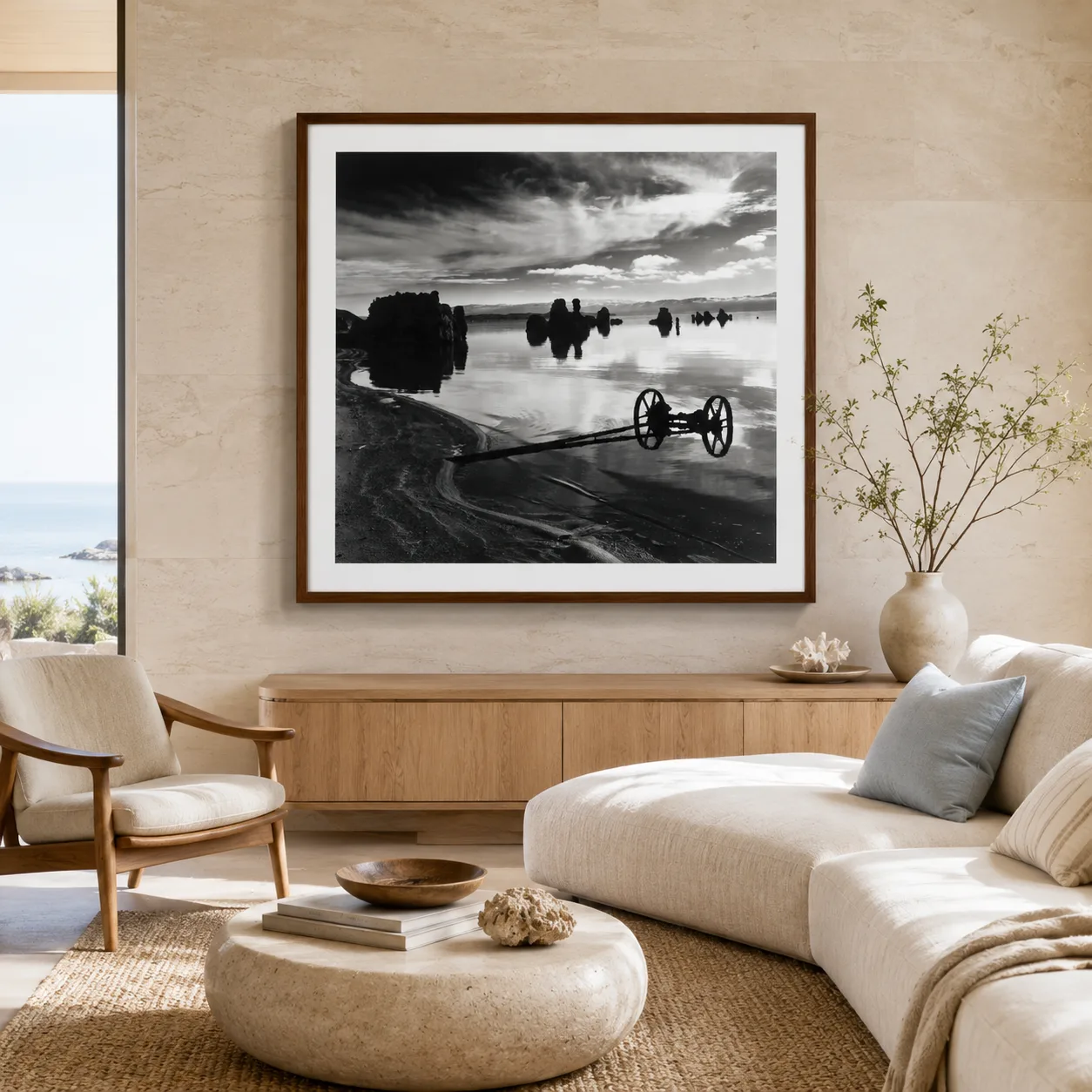 Brett Weston poster showing Mono Lake landscape, 1955 - 28x40 inches