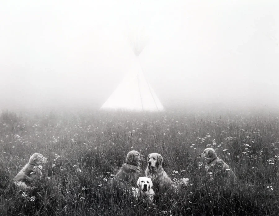 Bruce Weber poster showing ranch group portrait, 1997