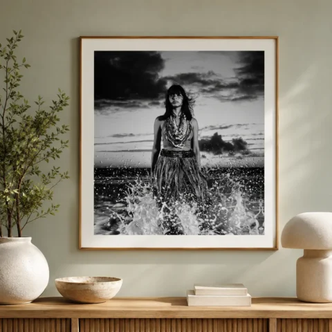 Cara Romero Hermosa Photography Print showing Cara Romero Hermosa Poster is written around Cara Romero’s Hermosa photograph