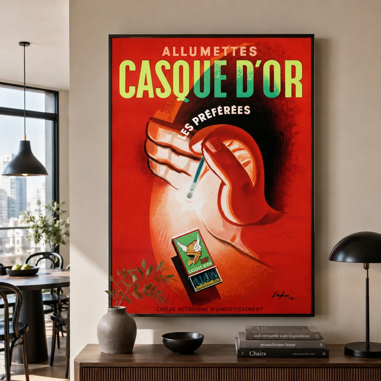 Casque Dor Matches — casque Dor Matches , 1939 Advertising is presented as an art print with