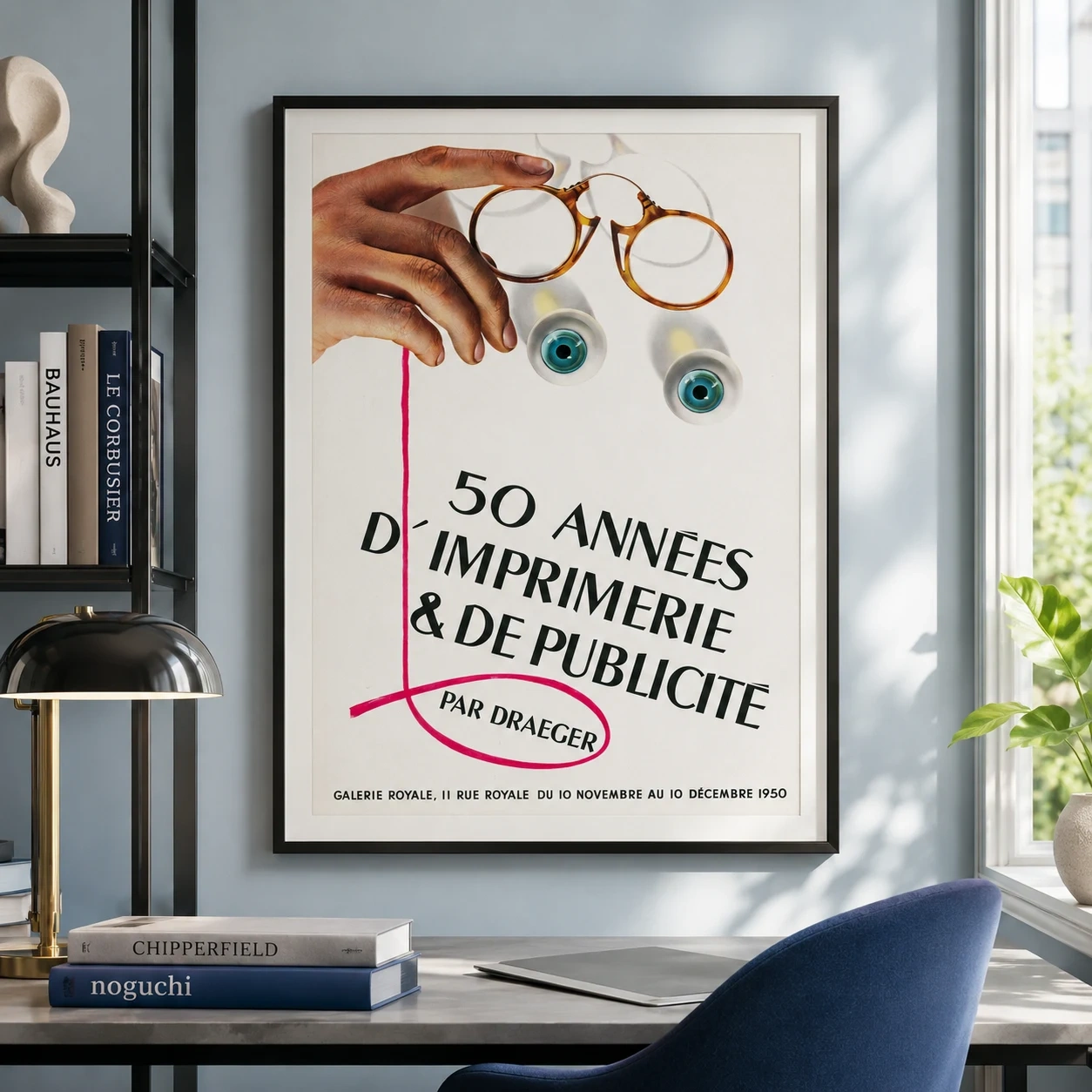 Draeger Advertising Printing — draeger Advertising Poster, 1950 French Printing Print turns 50 Années