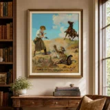 Colt Revolver Spanish Poster, 1921 Bottle Advertising Wall Art Print