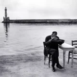 Constantine Manos Man Reading the Newspaper 1967 Photography Print