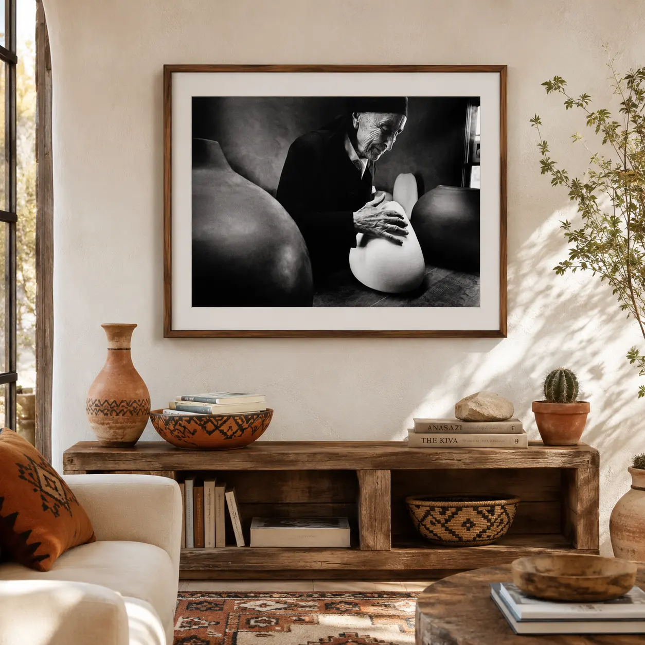 Dan Budnik Georgia O'keeffe — photography print of Georgia O’Keeffe at Ghost Ranch 1972 by Dan