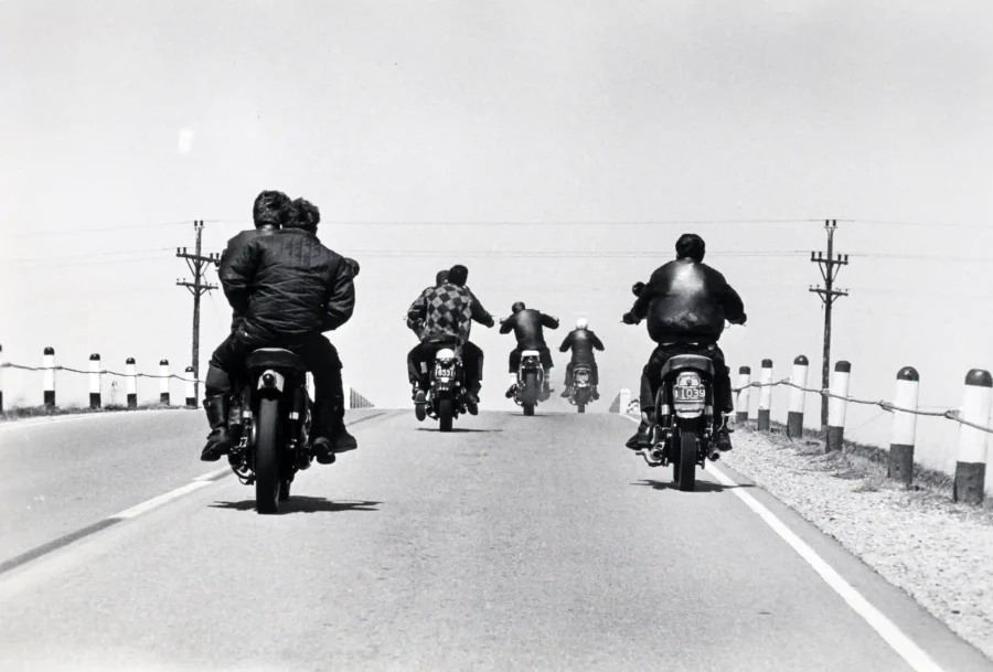 Danny Lyon poster showing Route 12 in Wisconsin photographed in 1963.