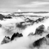 Don Hong-Oai Daytime Sunrise Mountains 1984 Photography Print