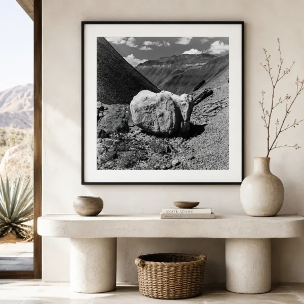 Eliot Furness Porter White Boulder Black Place New Mexico 1945 Photography Print