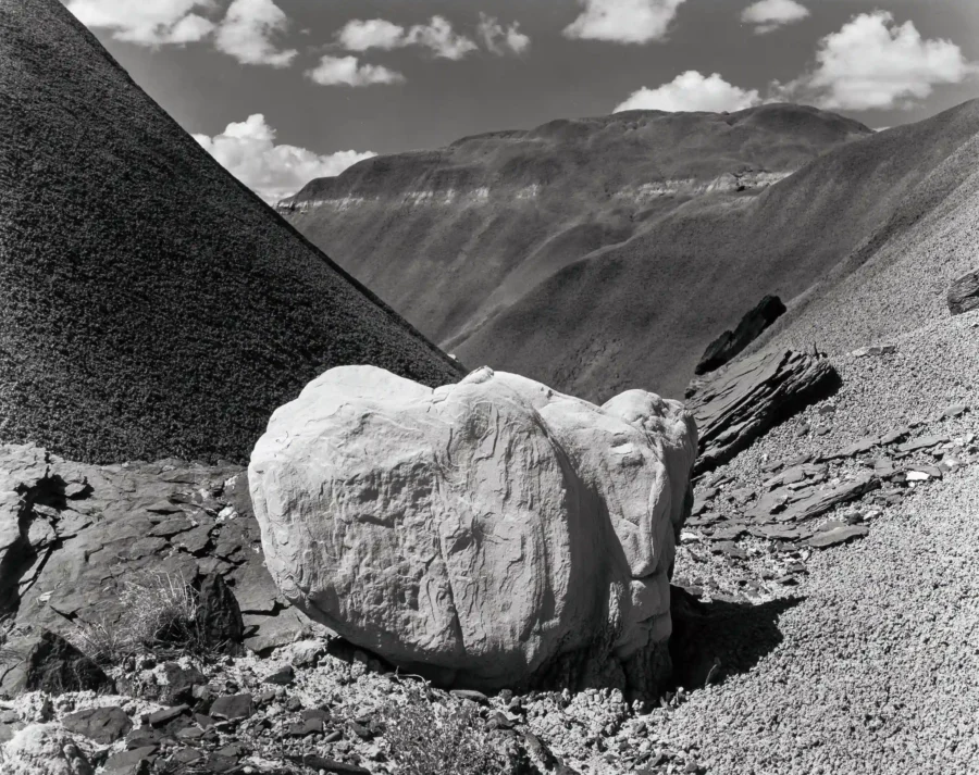 Eliot Furness Porter poster showing a White Boulder view in New Mexico’s Black Place.