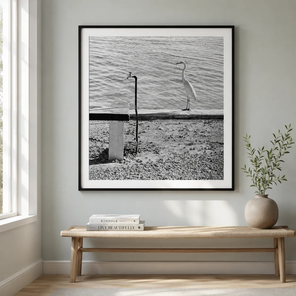 Elliott Erwitt poster showing Florida Keys beach scene, 1968 - 28x40 inches