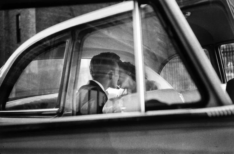 Elliott Erwitt poster showing New York City street moment, 1955