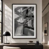 William Keck Dining Room Window Reflections Photography Print