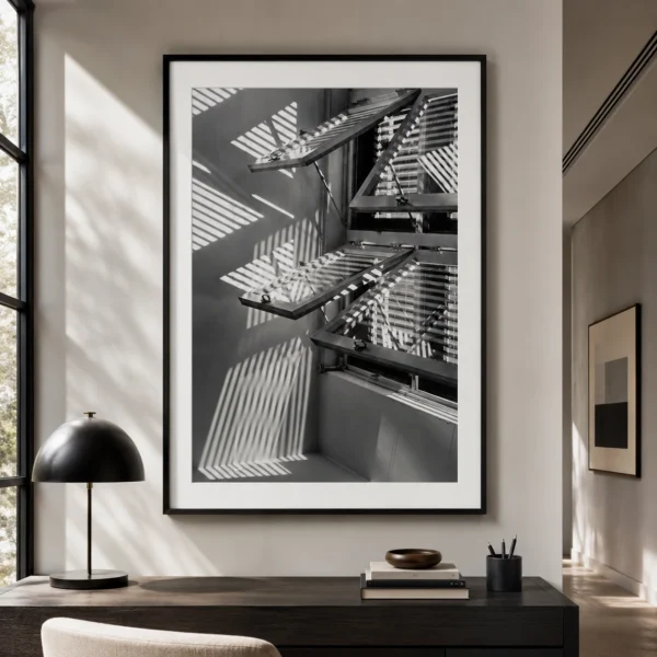 William Keck Dining Room Window Reflections Photography Print