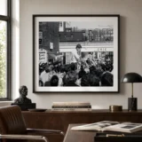 Robert F Kennedy Buffalo Hands to Face, Fine Art Photography Print