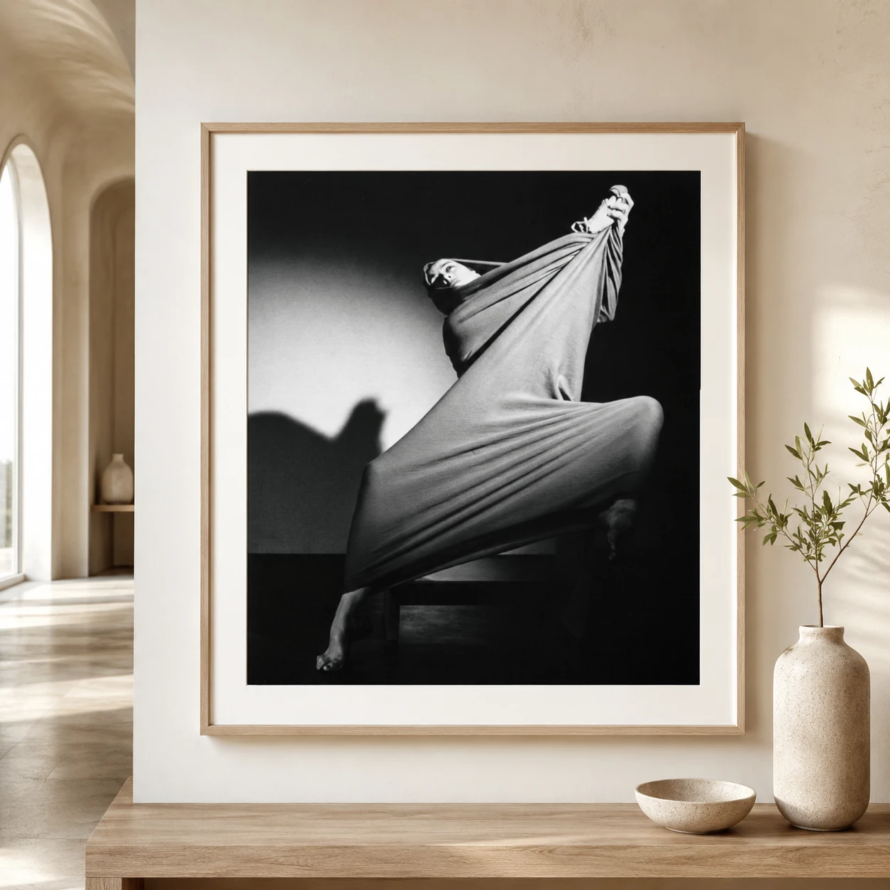 Barbara Morgan — martha Graham Lamentation Photography Print featuring Martha Graham