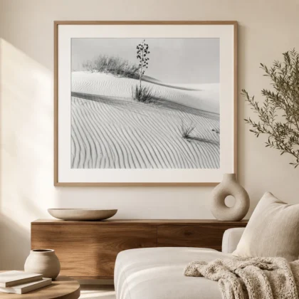 Untitled White sands New mexico 1946 by Brett Weston — Brett Weston White Photography Print