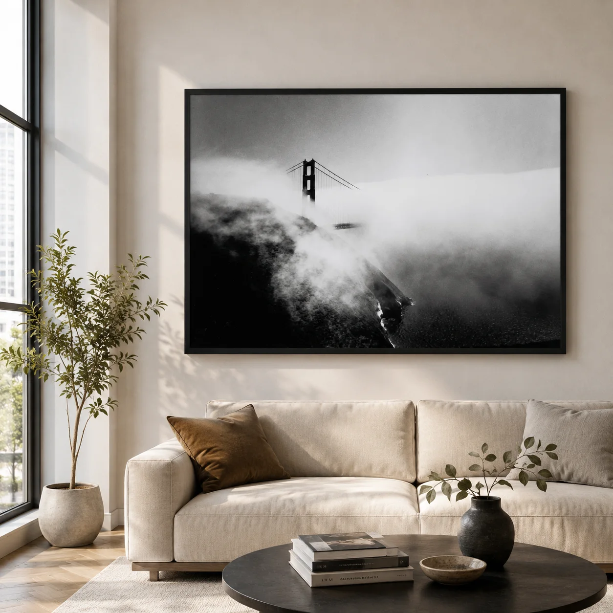 Golden gate Bridge 1959 by Minor White — Golden gate Bridge Photography Print
