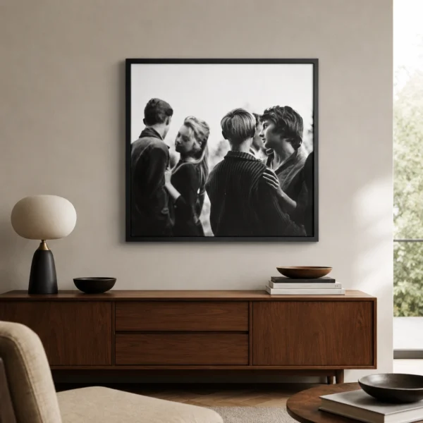 Vintage French Dance Photography Print, Janine Niépce, Open-Air Ball 1959