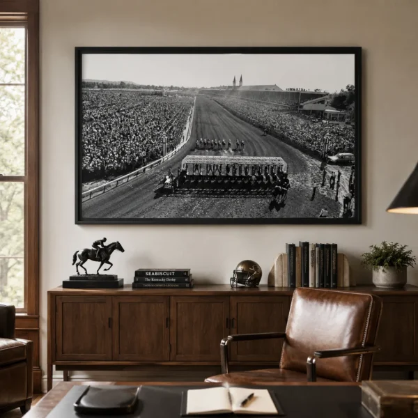 Neil Leifer Overhead Shot of the 1965 Kentucky Derby Photography Print