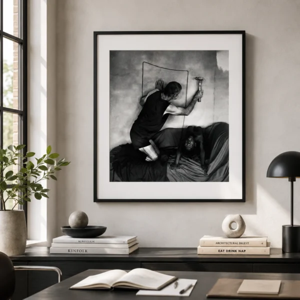 Roger Ballen Les Hammering into Wall 2000 Photography Print