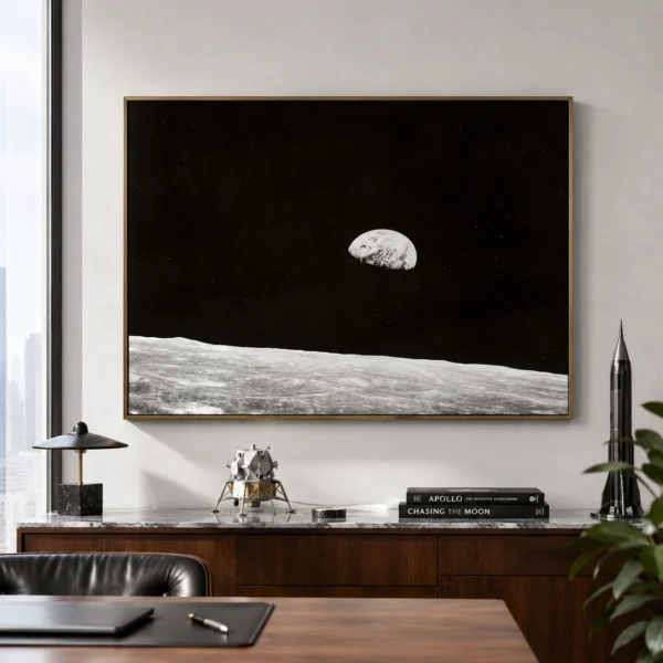 NASA Earthrise Apollo 8 1968 Photography Print