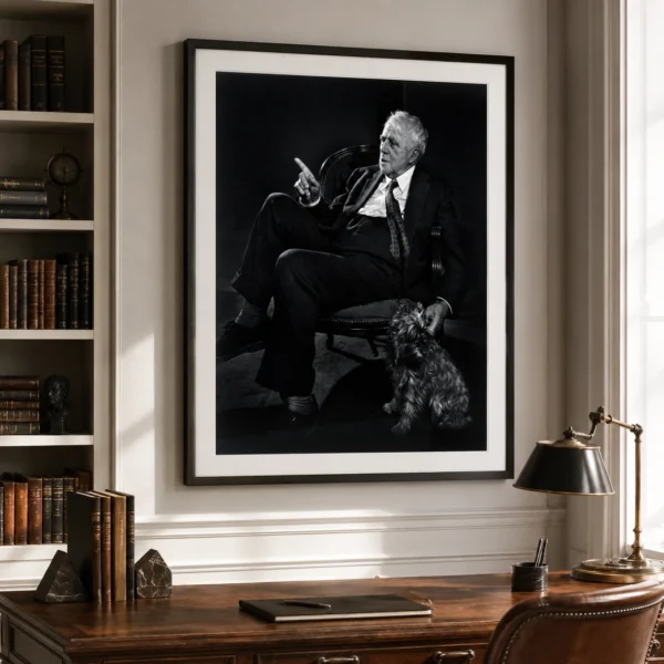 Robert Frost 1958 Oversized Gelatin Silver Photography Print