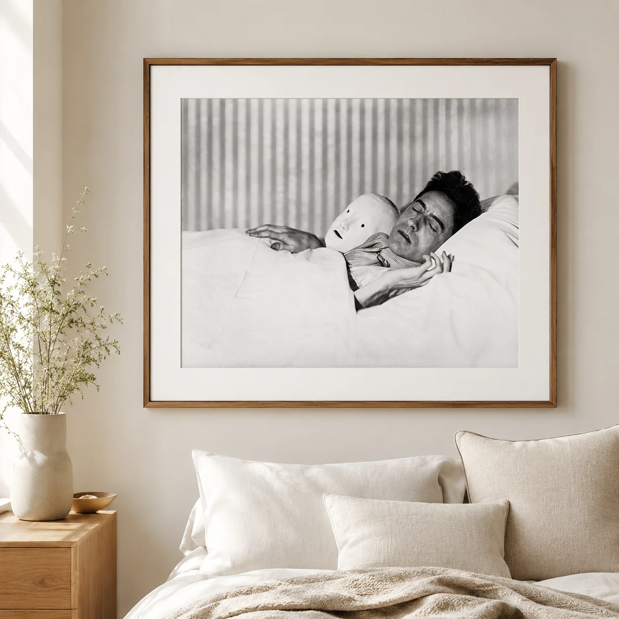 Jean Cocteau Lying Mask — jean Cocteau 1927 Photography Print featuring Jean Cocteau Lying with