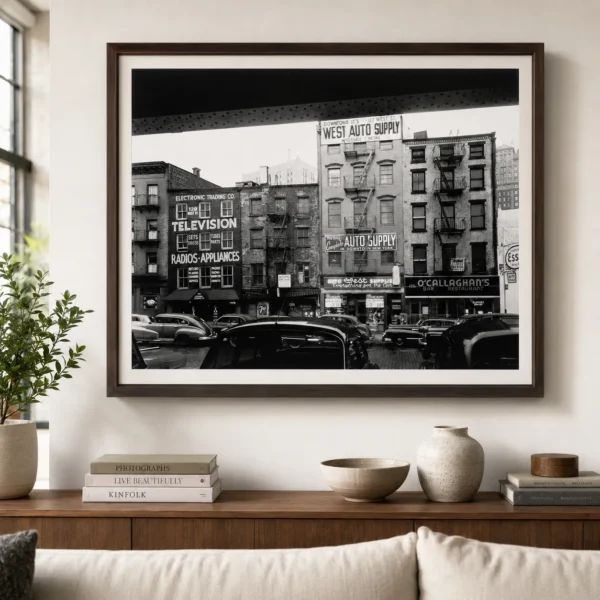 Berenice Abbott Lower West Street circa 1948 Photography Print