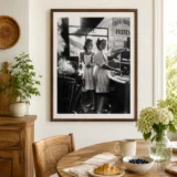 Marchandes De Frites Rue Rambuteau 1946, Fine Art Photography Print