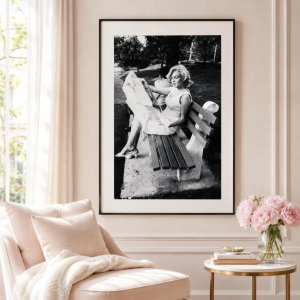 Marilyn Monroe Improvisation in Central park Photography Print