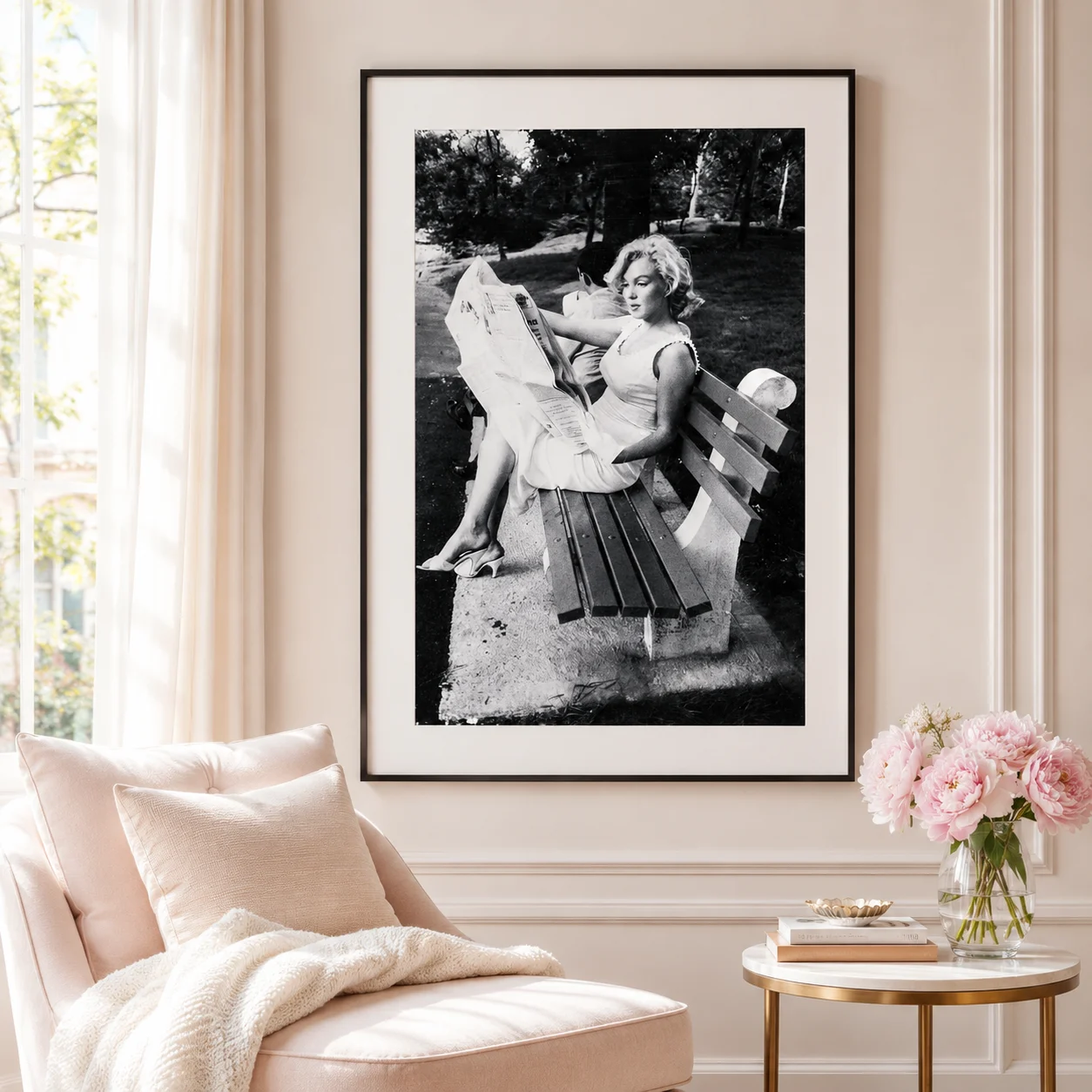 Marilyn Monroe Improvisation in Central park by Sam Shaw — Marilyn Monroe 1957 Photography Print