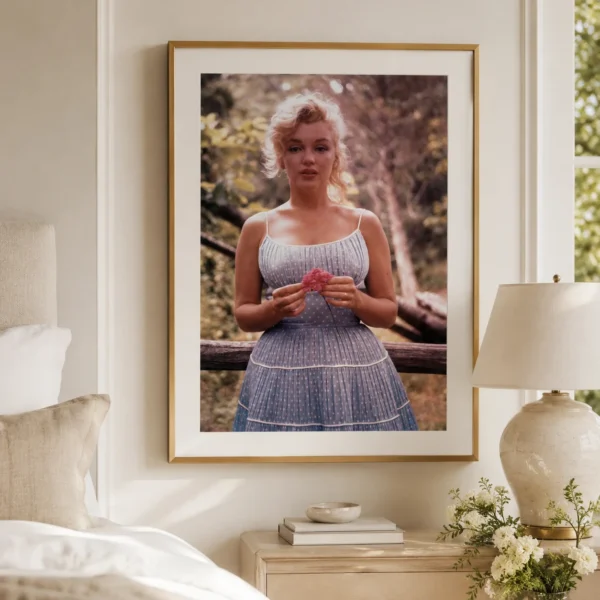 Marilyn Monroe with a Carnation Amagansett New Photography Print
