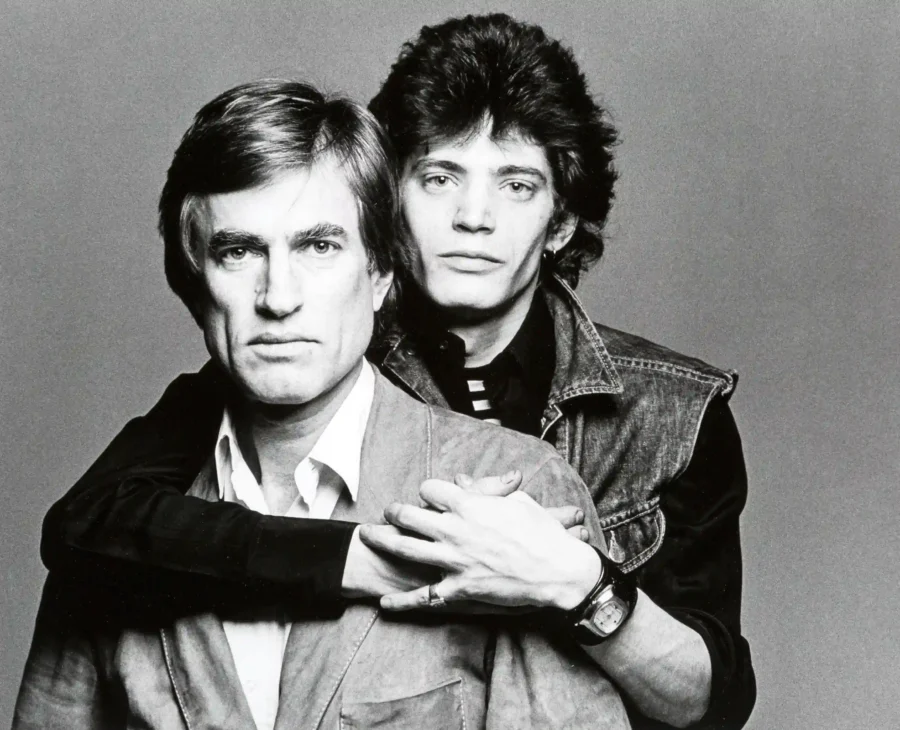 Francesco Scavullo poster showing Robert Mapplethorpe and Samuel Wagstaff portrait, 1974