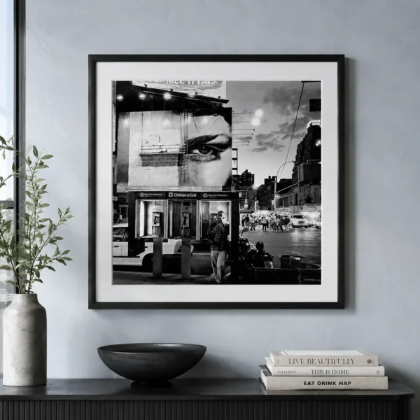 Times Square Eye Poster, Frank Paulin 1993 Photography Print