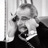 Lyndon Johnson Mourning Print, Gordon Converse 1963 Poster Photography Print