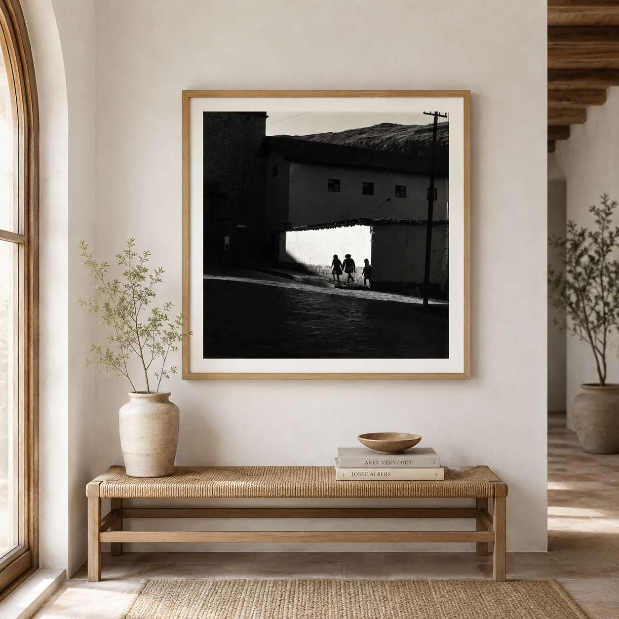 Harry Callahan poster showing Cuzco street scene, 1974 - 28x40 inches