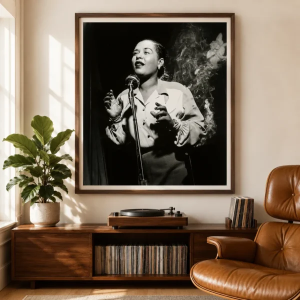Billie Holiday Photo Print, Herman Leonard 1949 Poster