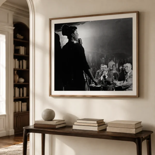 Downbeat Club Jazz Poster, Herman Leonard 1949 Photography Print