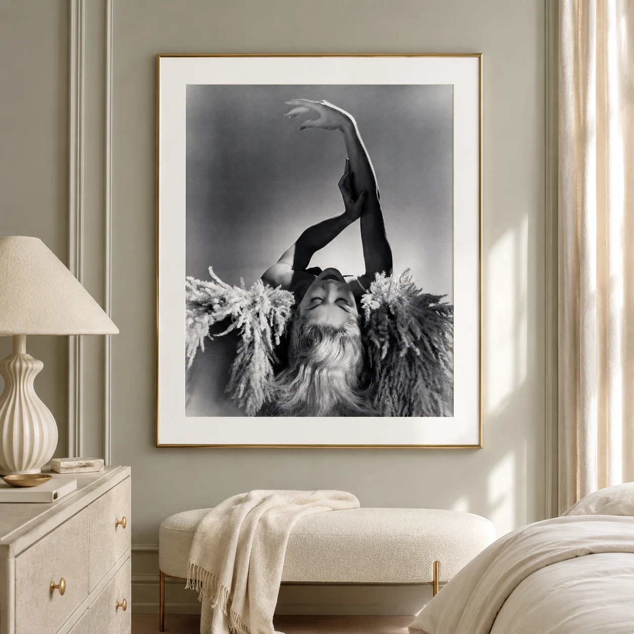 Horst P. Horst poster showing Lisa Fonssagrives hair study, 1939 - 28x40 inches