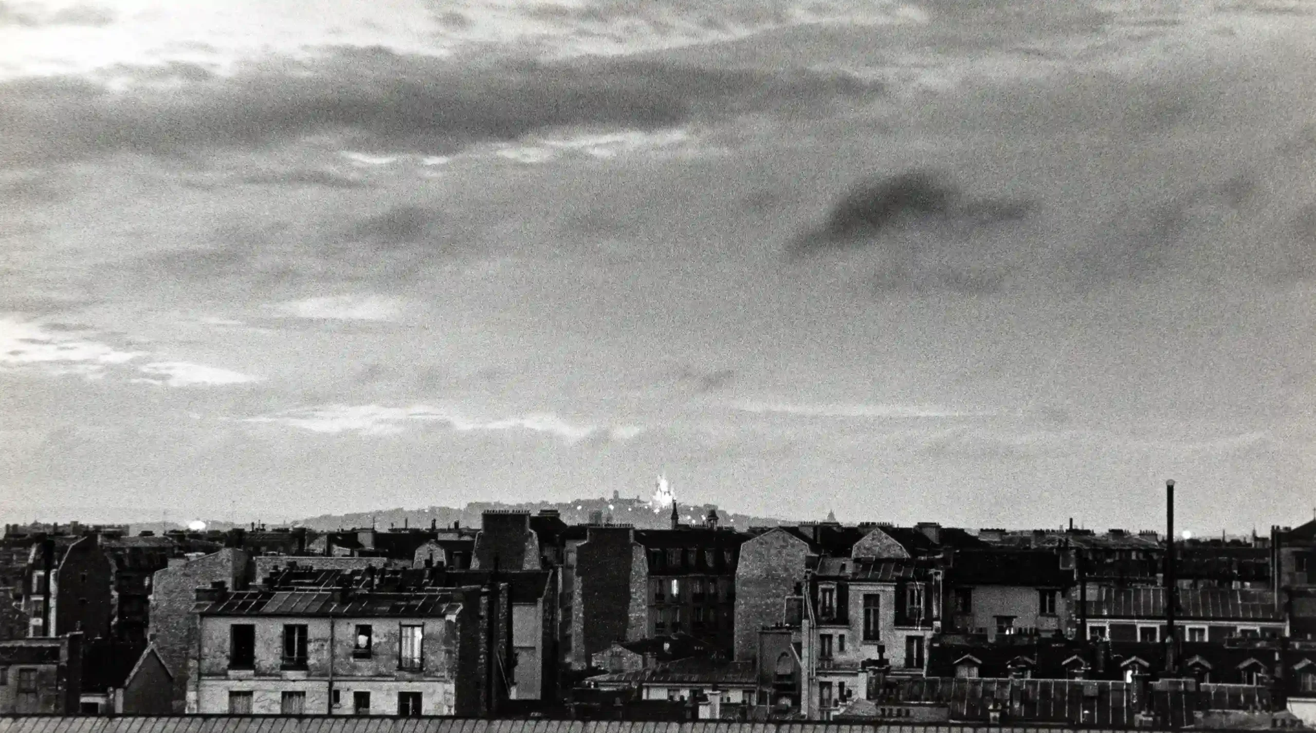 Ilse Bing poster showing Bastille Day seen from a window in 1939.