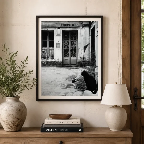 Janine Niepce Le Chat de la Concierge Rue de Tournon Paris 1957 Photography Print