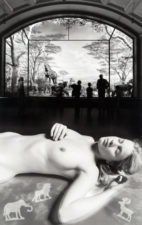 Jerry Uelsmann poster showing Animal Dream figure composition, 1978