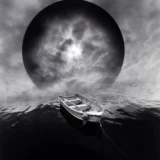 Jerry Uelsmann Untitled Boat and Moon 1982 Photography Print