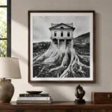 Jerry Uelsmann Untitled Tree Fusing with House 1982 Photography Print