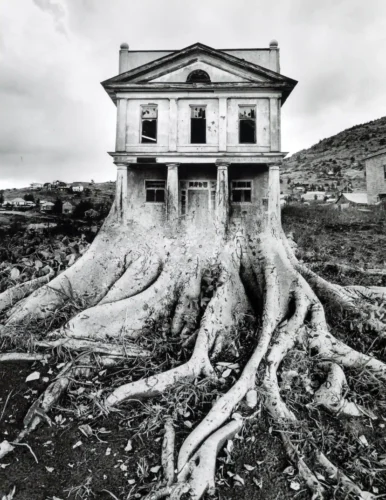 Jerry Uelsmann Untitled Tree Fusing with House 1982 Photography Print