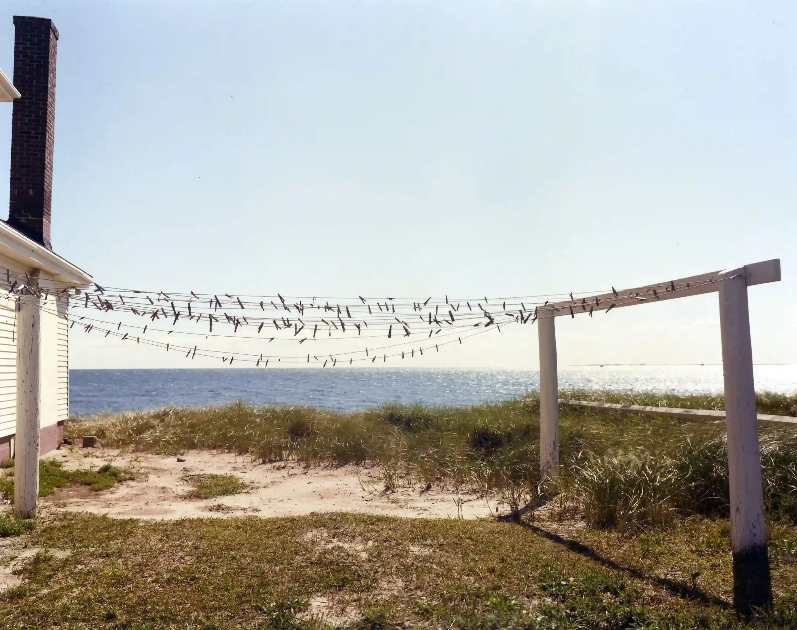Joel Meyerowitz poster showing a Provincetown clothesline against coastal daylight.