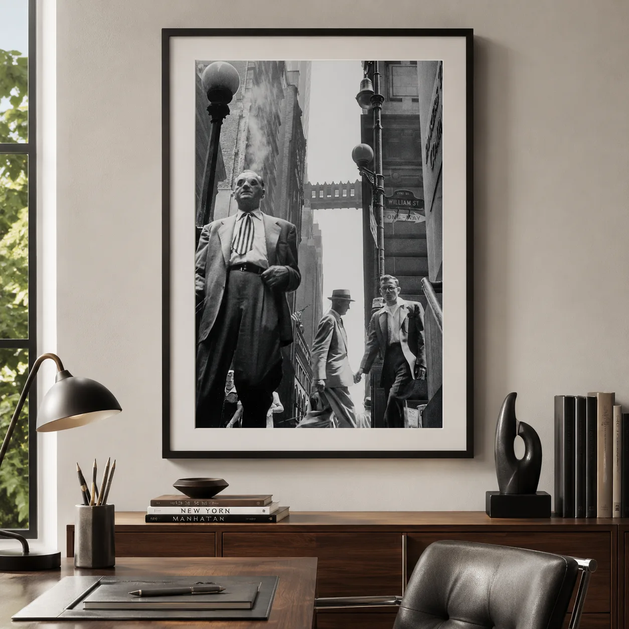 Leonard Freed Wall Street — photography print of Wall Street New York City 1954 by Leonard Freed
