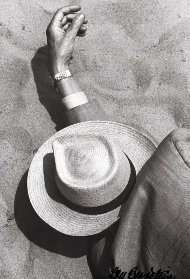 Lou Bernstein Man and Hat Coney Island 1950 photography print on MerchFuse