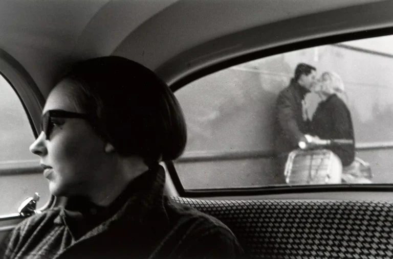 Clean artwork view of Louis Stettner on a Dutch Ferry 1958 Photography Print. Dutch Ferry Photography Print presents on a Dutch Ferry 1958 by Louis Stettner, a black-and-white image from 1958 shaped by urban rhythm, passing.