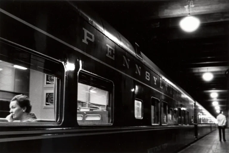 Clean artwork view of Louis Stettner Penn Station New York 1958 Photography Print. Penn station New Photography Print presents Penn station New york 1958 by Louis Stettner, a black-and-white image from 1958 shaped by urban rhythm.